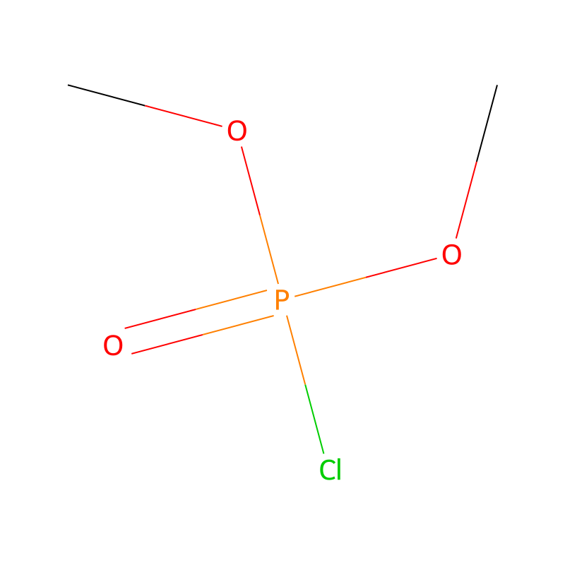 Phosphorochloridic acid, dimethyl ester 분자 구조식