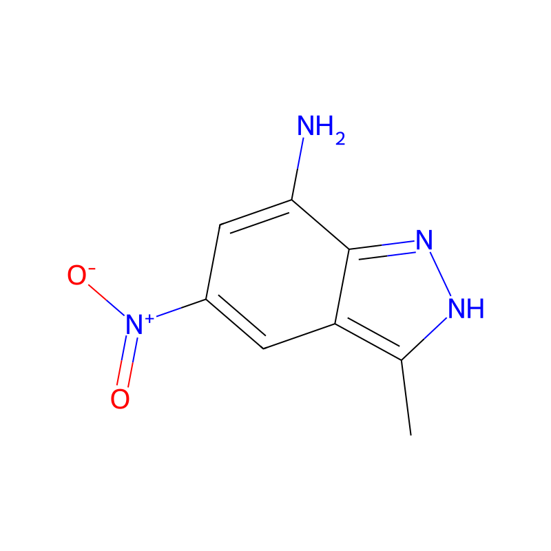 3-Methyl-5-nitro-1H-indazol-7-amine molecular structure