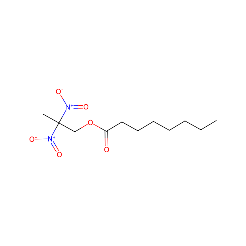 2,2-Dinitropropyl octanoate molecular structure