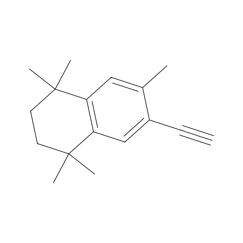 Molekülstruktur von 1,1,4,4,7-Pentamethyl-6-ethynyl-1,2,3,4-tetrahydronaphthalene