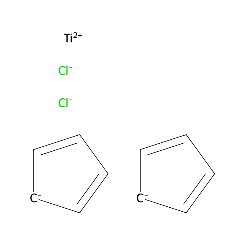 Titanocene dichioride の分子構造式