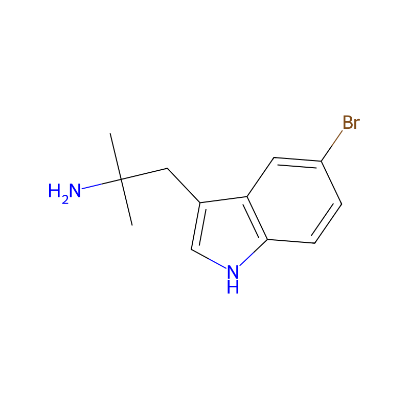 Indole, 3-(2-amino-2-methylpropyl)-5-bromo- molecular structure