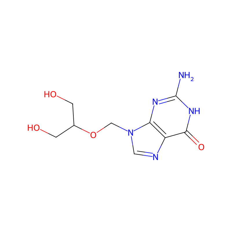Ganciclovir molecular structure