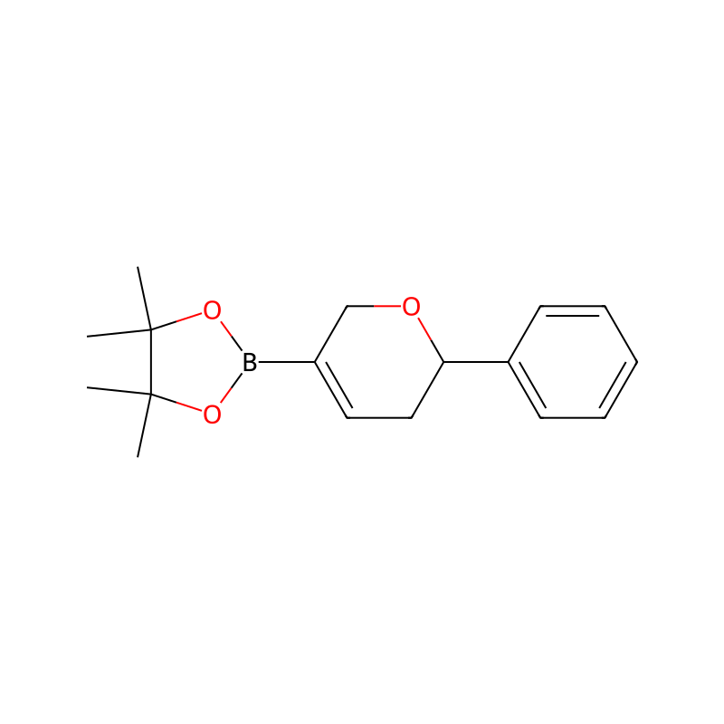 Molekülstruktur von 3,6-Dihydro-2-phenyl-5-(4,4,5,5-tetramethyl-1,3,2-dioxaborolan-2-yl)-2H-pyran