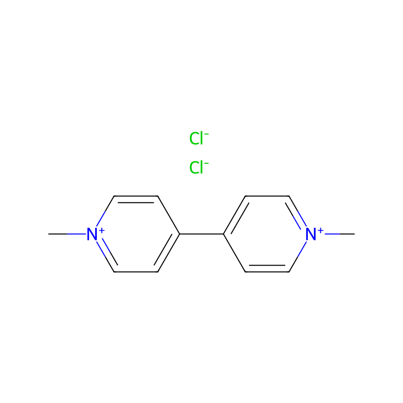 Paraquat dichloride molecular structure