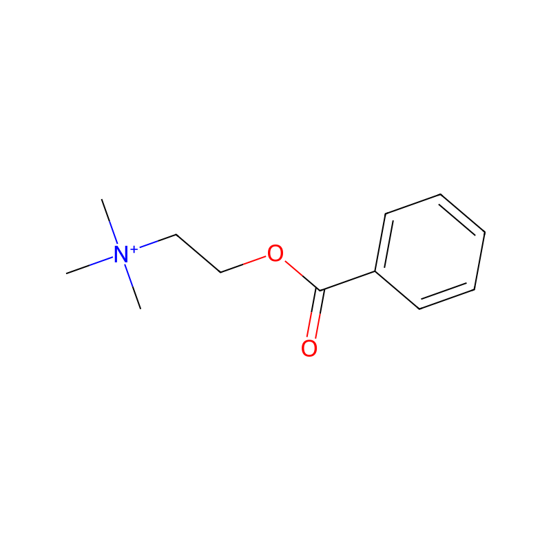 Molekülstruktur von Cholinbenzoat
