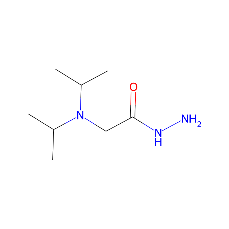 Molekülstruktur von Glycine, N,N-diisopropyl-, hydrazide