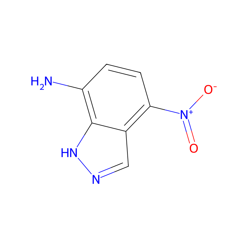 4-Nitro-1H-indazol-7-aMine molecular structure