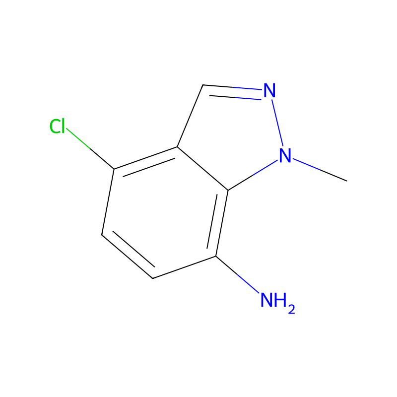 4-Chloro-1-methyl-1H-indazol-7-amine molecular structure