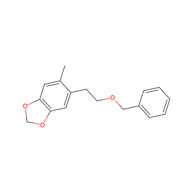5-(2-Benzyloxyethyl)-6-methyl-1,3-benzodioxole molecular structure