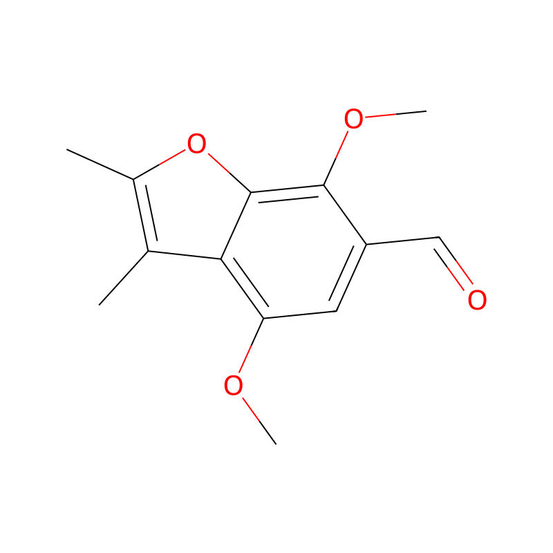 6-Benzofuraldehyde, 4,7-dimethoxy-2,3-dimethyl- molecular structure