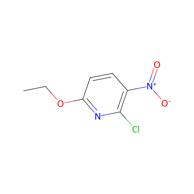 Molekülstruktur von 2-Chloro-6-ethoxy-3-nitropyridine