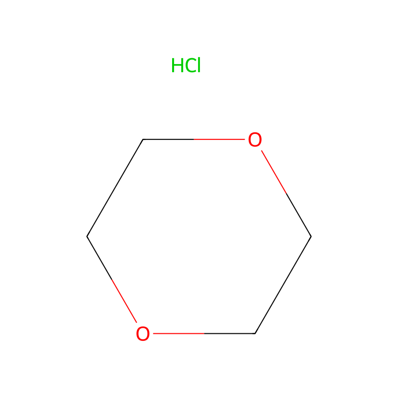 1,4-Dioxane hydrochloride molecular structure