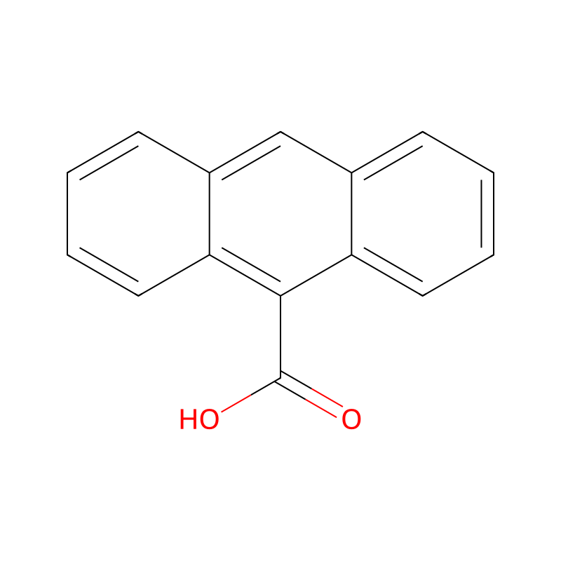 Molekülstruktur von Anthracen-9-carbonsure