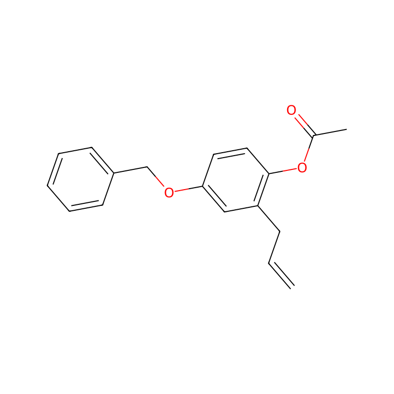 Acetic acid-2-allyl-4-benzyloxy-phenyl ester molecular structure