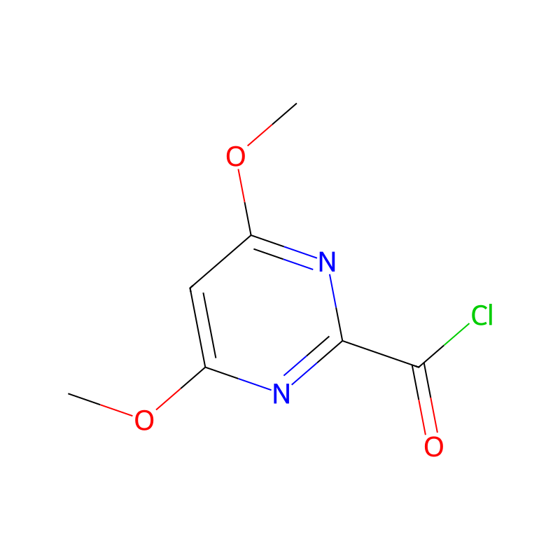 4,6-Dimethoxypyrimidine-2-carbonyl chloride molecular structure