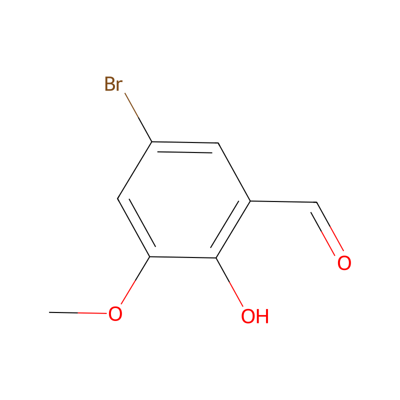 5-Bromo-2-hydroxy-3-methoxybenzaldehyde molecular structure