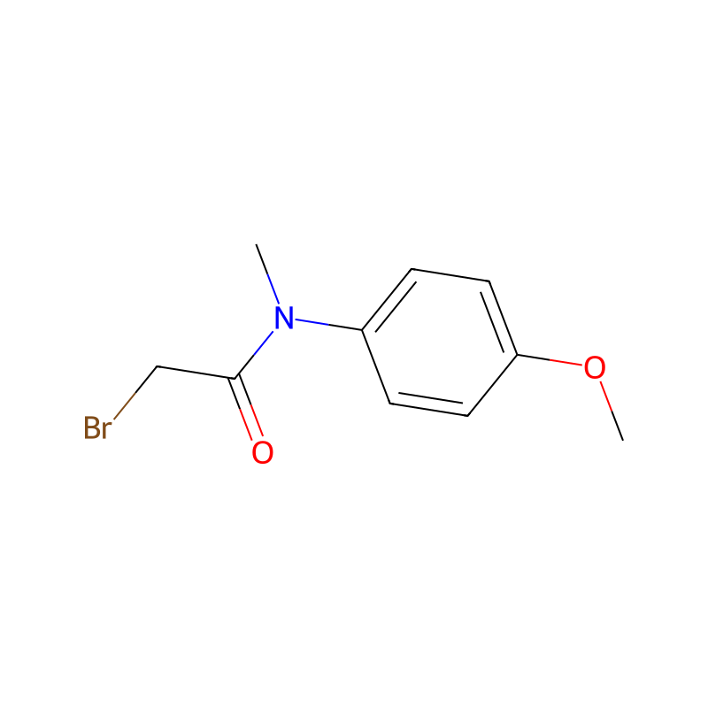 Molekülstruktur von 2-Bromo-N-(4-methoxyphenyl)-N-methylacetamide
