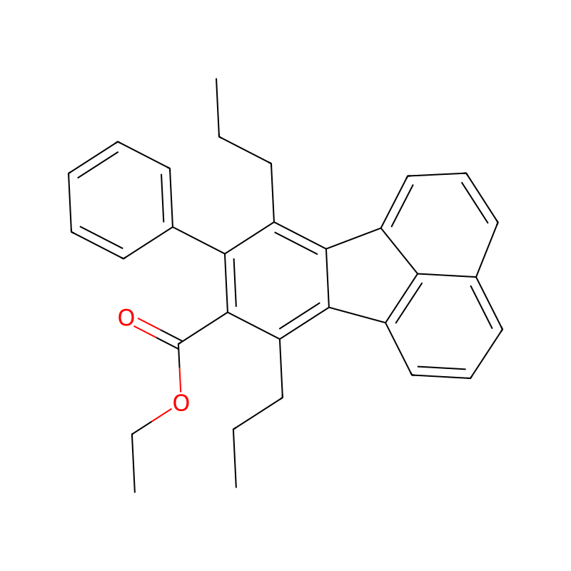 Molekülstruktur von ethyl 9-phenyl-7,10-dipropylfluoranthene-8-carboxylate