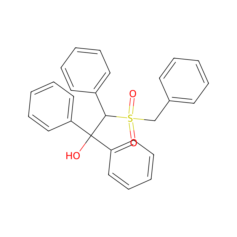2-Benzylsulfonyl-1,1,2-triphenylethanol 분자 구조식