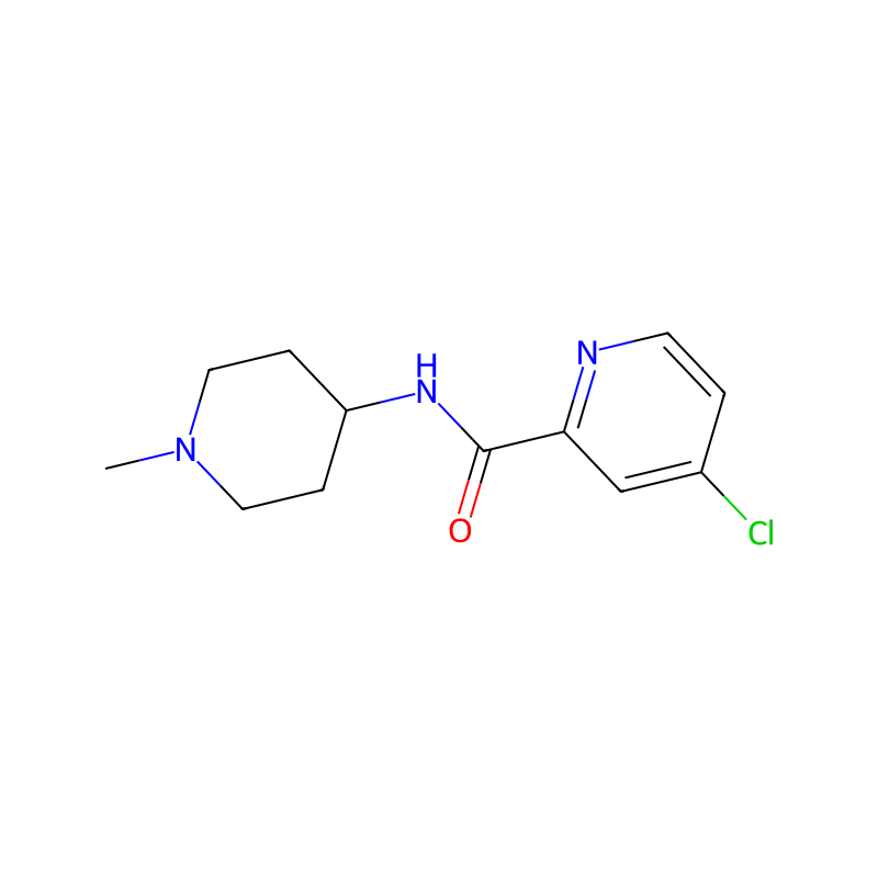 4-chloro-N-(1-methylpiperidin-4-yl)picolinamide molecular structure