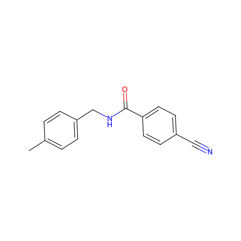 4-cyano-N-(4-methylbenzyl)benzamide molecular structure