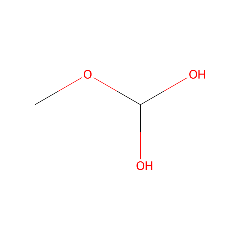 Molekülstruktur von Methanediol, methoxy-