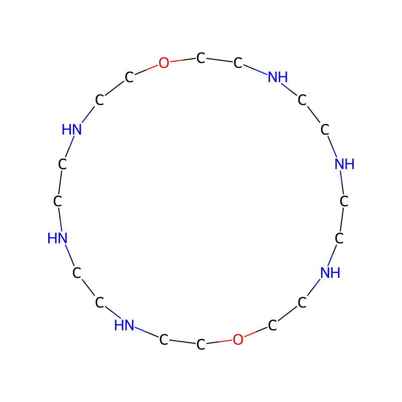 1,13-Dioxa-4,7,10,16,19,22-hexaazacyclotetracosane molecular structure