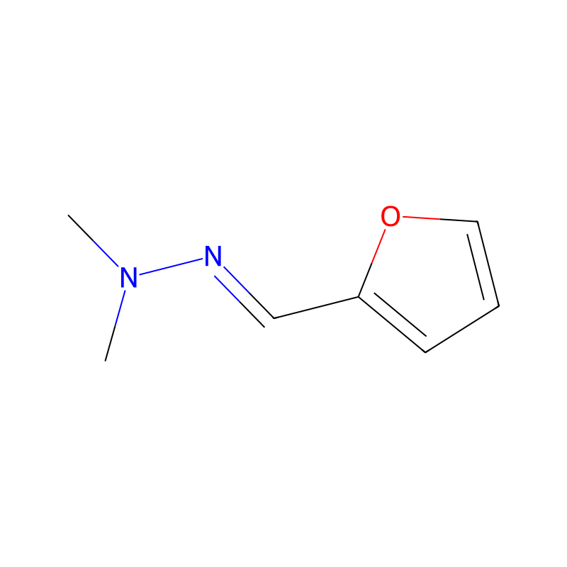 2-Furaldehyde dimethylhydrazone 분자 구조식