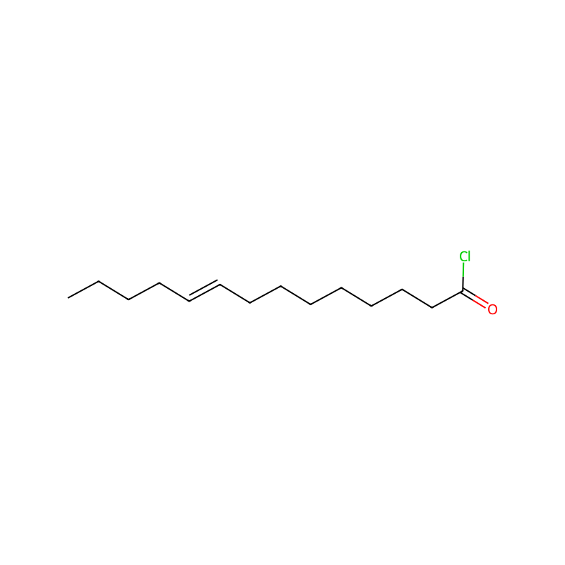Tetradec-9-enoyl chloride molecular structure