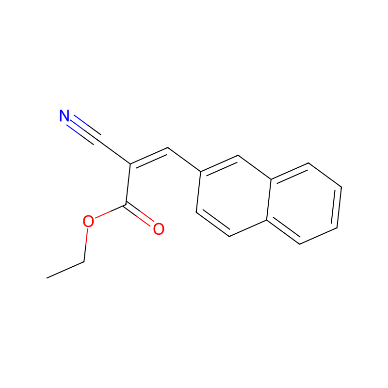 Ethyl (2Z)-2-cyano-3-(naphthalen-2-yl)prop-2-enoate molecular structure