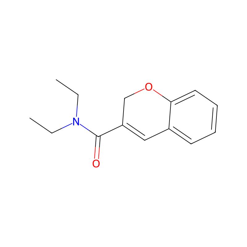 2H-1-Benzopyran-3-carboxamide, N,N-diethyl- molecular structure