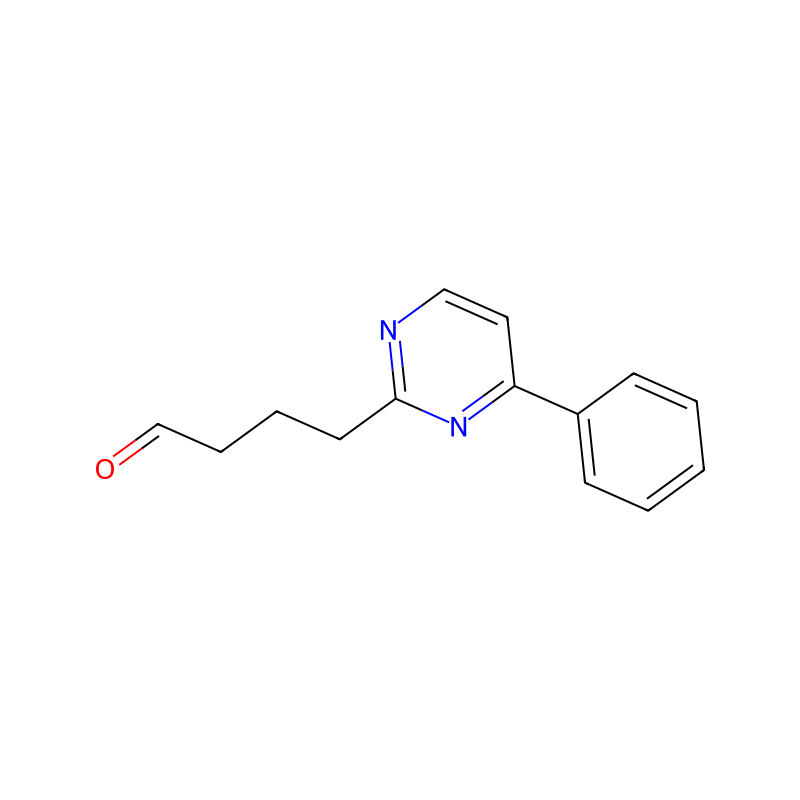 4-(4-Phenyl-2-pyrimidinyl)butanal molecular structure