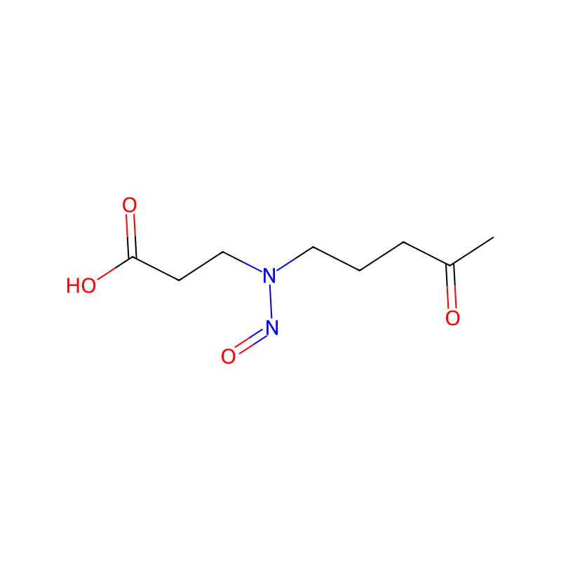 Molekülstruktur von beta-Alanine, N-nitroso-N-(4-oxopentyl)-