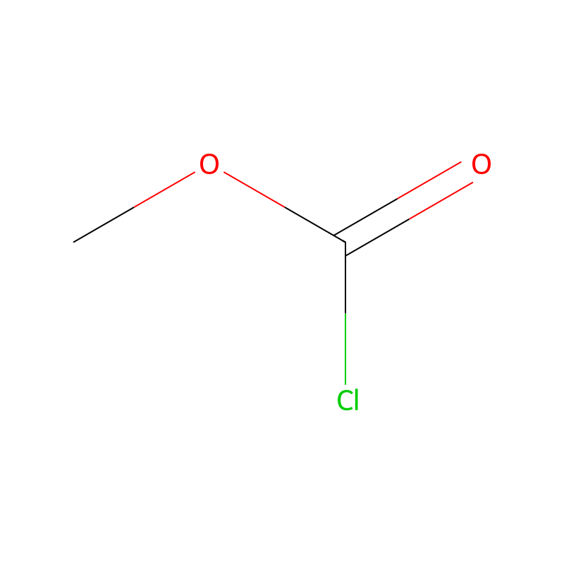 Methyl chloroformate molecular structure