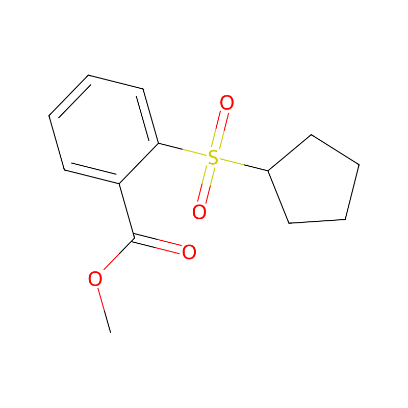 Methyl 2-(cyclopentylsulfonyl)benzoate 분자 구조식