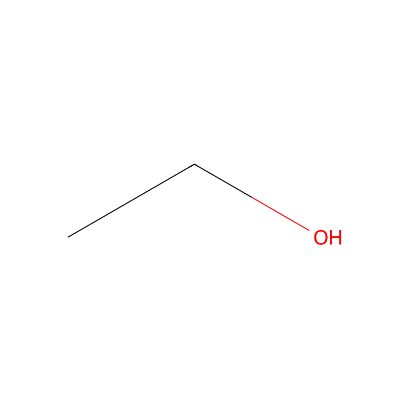 Ethanol の分子構造式