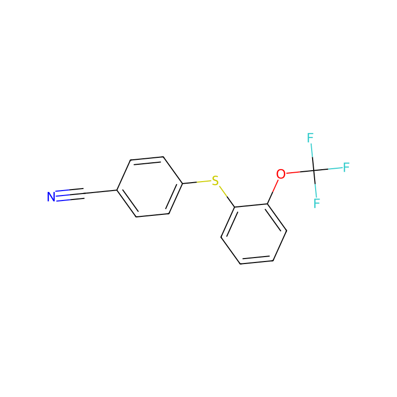 Molekülstruktur von 4-((2-(Trifluoromethoxy)phenyl)thio)benzonitrile
