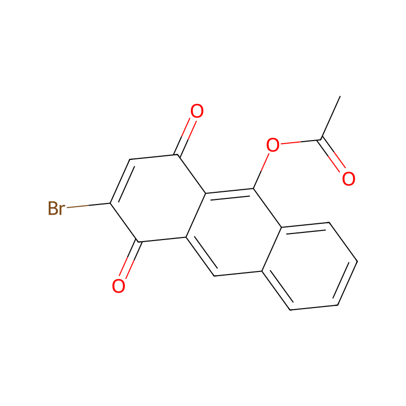 3-Bromo-1,4-dioxo-1,4-dihydroanthracen-9-YL acetate molecular structure