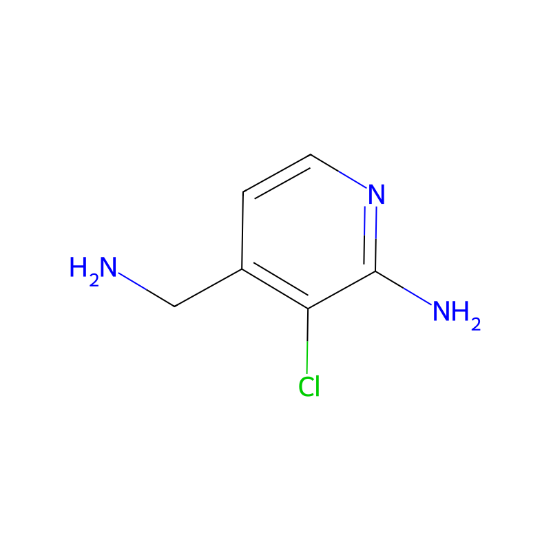 4-(Aminomethyl)-3-chloropyridin-2-amine molecular structure