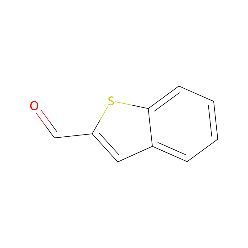 1-苯并噻酚-2-羧醛 分子结构式