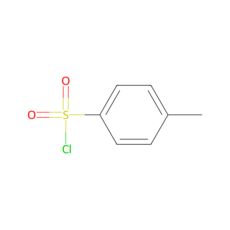 Molekülstruktur von Tosylchlorid