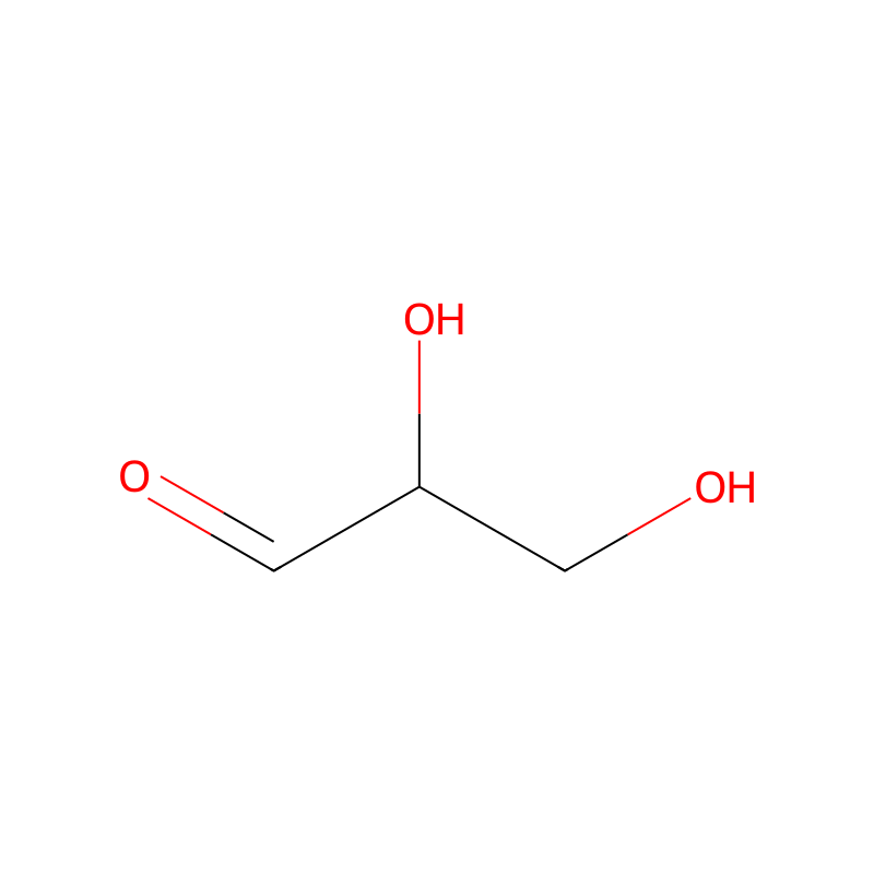 Molekülstruktur von DL-Glyceraldehyd