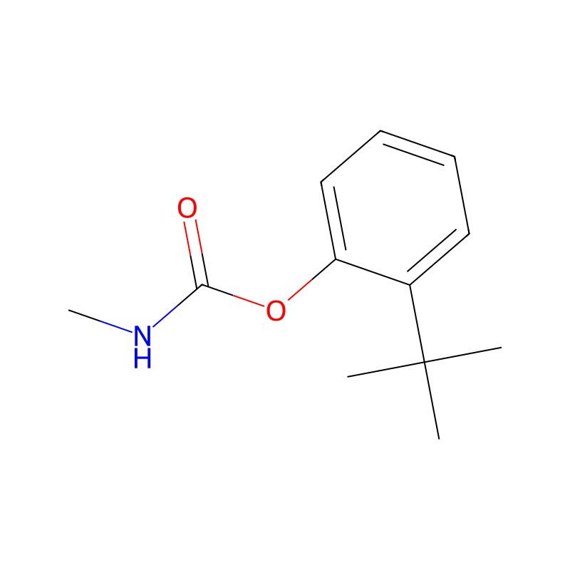 o-tert-Butylphenyl methylcarbamate 分子结构式