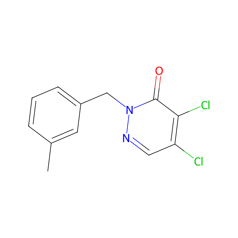 Molekülstruktur von 4,5-Dichloro-2-(3-methylbenzyl)pyridazin-3(2h)-one