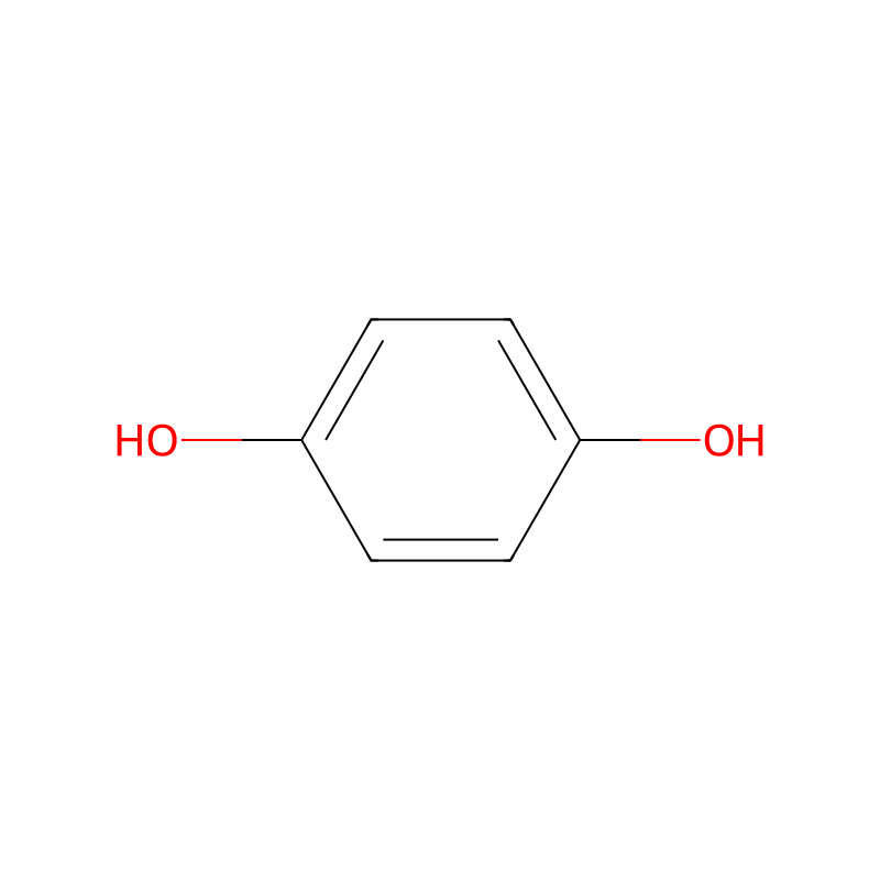 Hydroquinone molecular structure