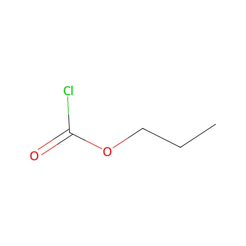 Propyl chloroformate molecular structure