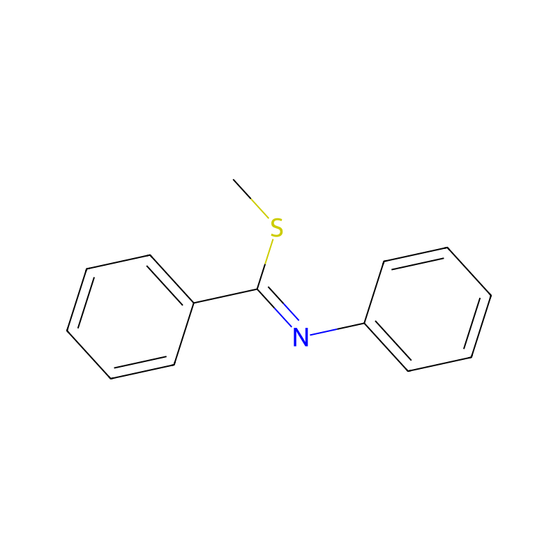 methyl N-phenylbenzenecarboximidothioate molecular structure
