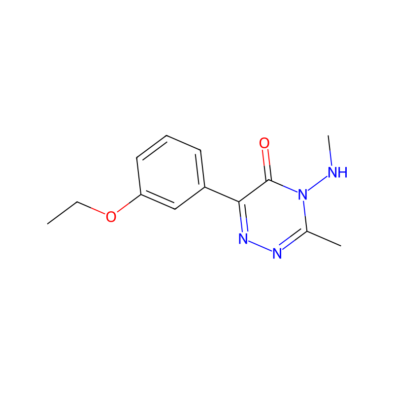 1,2,4-TRIAZIN-5(4H)-ONE, 6-(3-ETHOXYPHENYL)-3-ME molecular structure