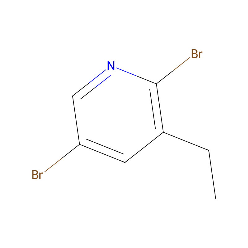 2,5-Dibromo-3-ethylpyridine molecular structure